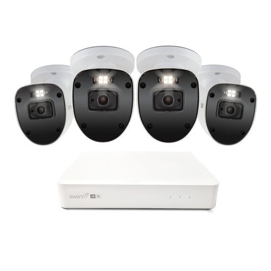 Swann AdvancedX 5MP 1TB 8-Channel Wired PoE NVR CCTV with 4 Bullet Camera Kit