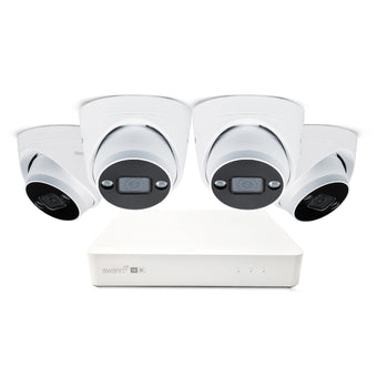 compare product Swann AdvancedX 5MP 1TB 8-Channel Wired NVR CCTV with 4 Dome Camera Kit