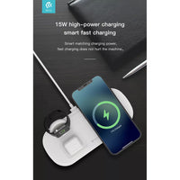 Devia 15W Triple Wireless Magnetic Charging Pad for Apple iPhone, Airpods & Watch