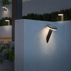 4lite Antheia Solar Slanted IP54 Die-Cast Aluminium LED Outdoor Wall Light with Built in PIR Motion Sensor