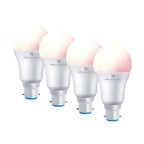 4lite WiZ Connected A60 Dimmable Multicolour WiFi LED Smart Bulb - B22 Bayonet