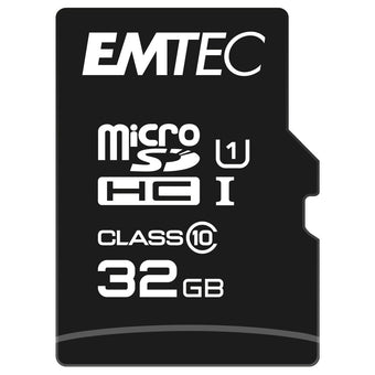 compare product EMTEC 32GB UHS-I U1 EliteGold MicroSD Memory Card with Adapter