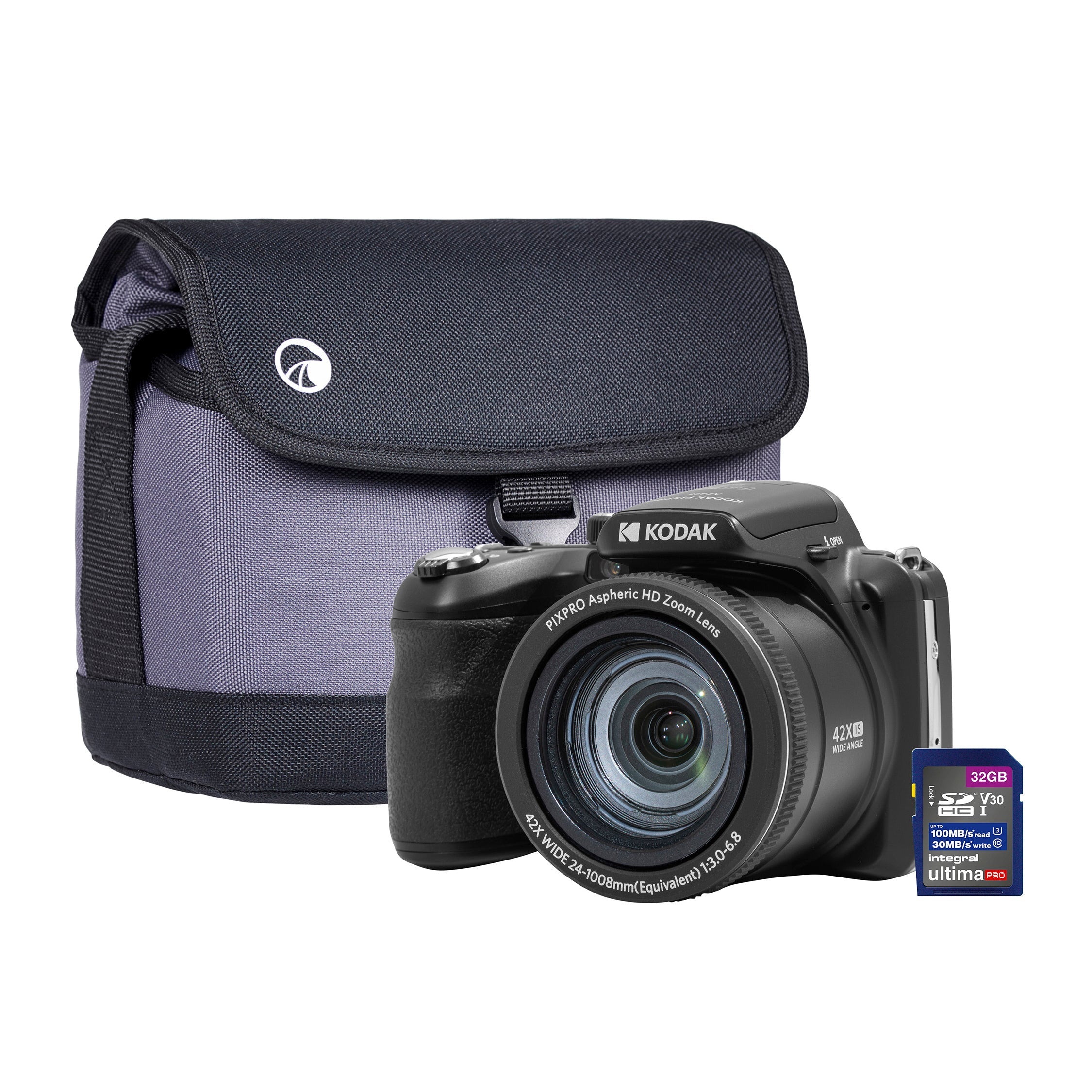 Kodak PIXPRO AZ425 Astro 20MP 42x Zoom Bridge Camera - Black