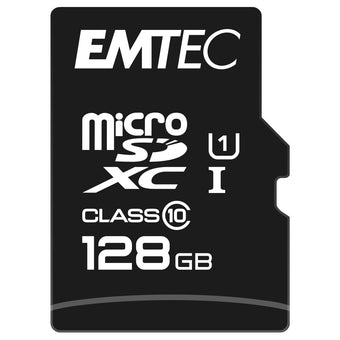 compare product EMTEC 128GB UHS-I U1 EliteGold MicroSD Memory Card