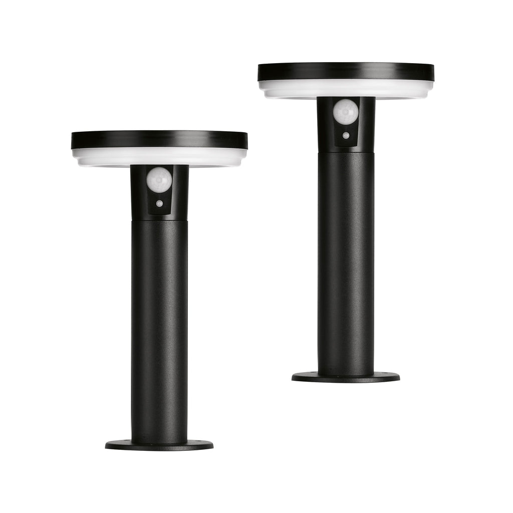 4lite Antheia IP54 Die-Cast Aluminium LED Solar Garden Spike Light with Built in PIR Motion Sensor