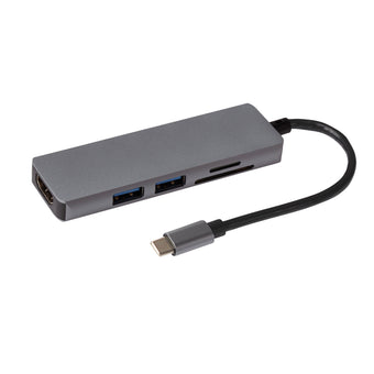 compare product Maplin USB-C Multiport Hub to 2x USB-A 3.0 / HDMI 4K / SD Card Reader