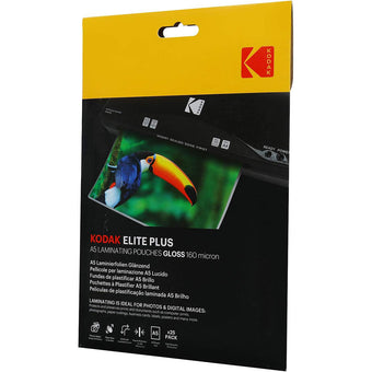 compare product Kodak Elite Plus A5 160 Micron Laminating Pouches Gloss - Pack of 25