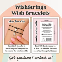 SALE - Letter C Wish Bracelet – Personalized Initial Jewelry Gift | Birthday Card Included