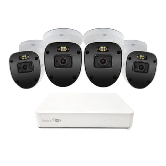 compare product Swann AdvancedX 5MP 1TB 8-Channel Wired PoE NVR CCTV with 4 Bullet Camera Kit