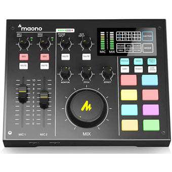 compare product Maono MAONOCASTER AU-AM100 Portable Podcast Console